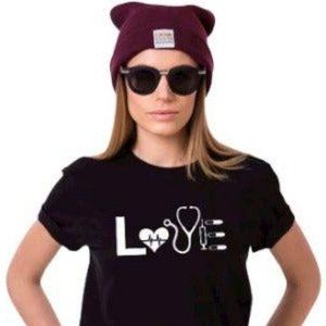 Love doctor nurse emt chiropractor dentist b172 fashion tshirt